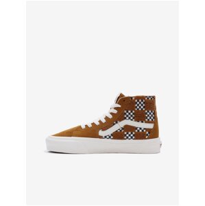 Women's brown ankle sneakers with suede details VANS SK8-Hi - Women