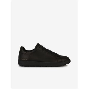 Black Men's Leather Sneakers Geox Spherica Ecub - Men's