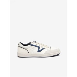 Men's Cream Leather Sneakers VANS Lowland CC - Men's