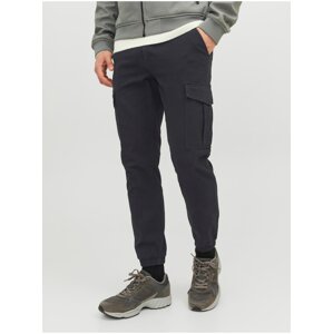 Black Men's Cargo Pants Jack & Jones Marco - Men's