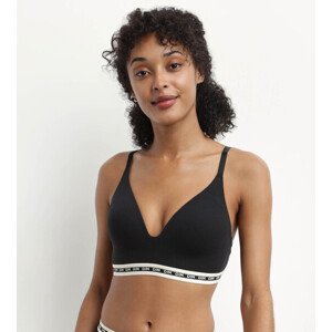 DIM ICONS PADDED TRIANGLE BRA - Women's boneless reinforced bra - black