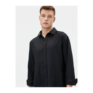 Koton Classic Shirt Basic Buttoned Long Sleeve