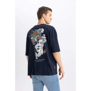 DEFACTO Loose Fit Crew Neck Printed T-Shirt