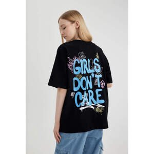 DEFACTO Oversize Fit Printed Short Sleeve T-Shirt