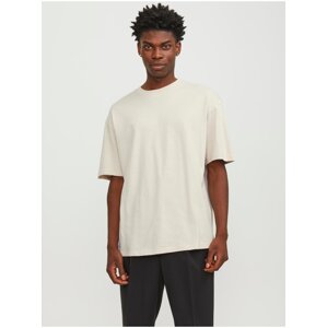 Beige Men's T-Shirt Jack & Jones Bradley - Men's