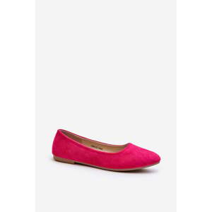 Women's suede ballerinas Fuchsia Kommia