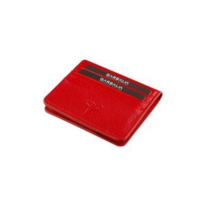 Garbalia Red Argenta Genuine Leather Card Holder Wallet