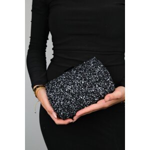 LuviShoes SEOUL Black Pebble Women's Evening Dress Bag