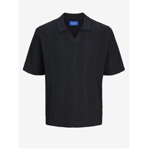 Black Men's Polo Shirt Jack & Jones Taormina - Men's
