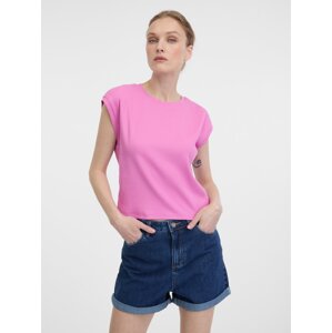 Orsay Pink Women's Short Sleeve Crop T-Shirt - Women