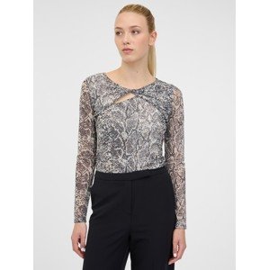 Orsay Black Women's Patterned Long Sleeve T-Shirt - Women's