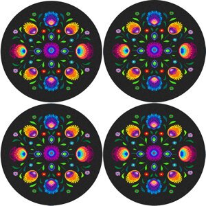 Bertoni Home Unisex's 4 Round Table Pads Set Oberek