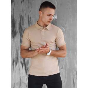 Men's beige polo shirt Dstreet