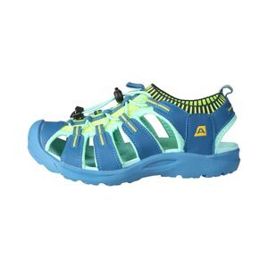 Children's summer shoes ALPINE PRO MERBO electric blue lemonade