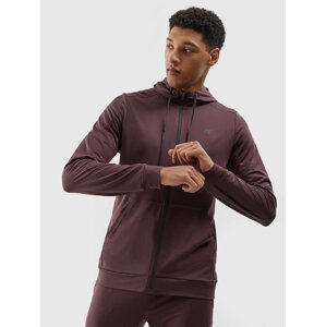 Men's Sports Zipped Hoodie 4F - Brown
