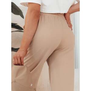 Women's trousers GLAPPO beige Dstreet