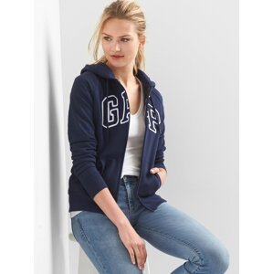 Blue Women's Sweatshirt GAP Zip Logo