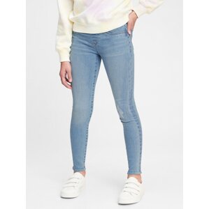 Blue girls' jeans GAP Jeggings pull-on with stretch