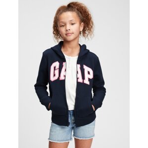 Blue Girls' Kids Sweatshirt GAP Logo zip hoodie