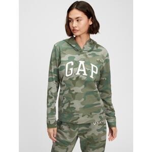 Green women's sweatshirt GAP Logo hoodie