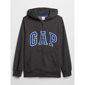Black Boys' Sweatshirt GAP Logo Zip Hoodie
