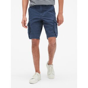 Men's blue twill cargo shorts with GapFlex
