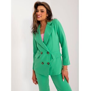 Green elegant set with trousers