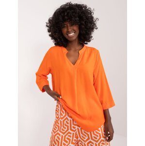 Orange viscose blouse SUBLEVEL