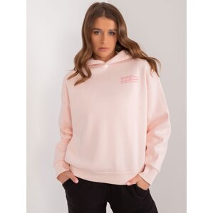 Light pink loose women's sweatshirt SUBLEVEL