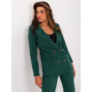 Dark green elegant set with blazer