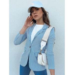 Women's IBAKAN jacket with white and blue Dstreet stripes