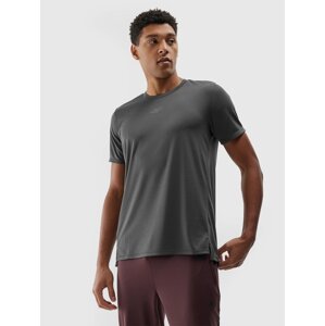 Men's quick-drying sports T-shirt 4F - anthracite