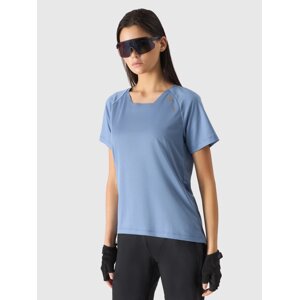 Women's quick-drying cycling T-shirt 4F - blue