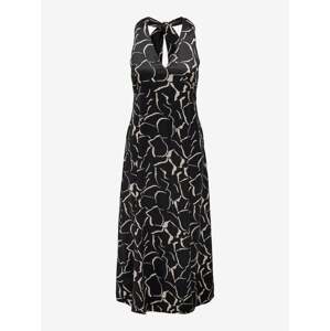 Black women's patterned midi dress ONLY Jane