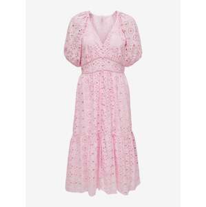 Light pink women's midi dress ONLY Ada