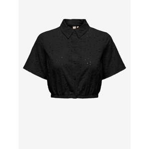 Black women's cropped shirt ONLY Kala Alicia