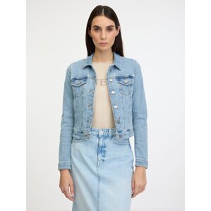 Light Blue Women's Denim Jacket Guess Sexy Trucker Jacket