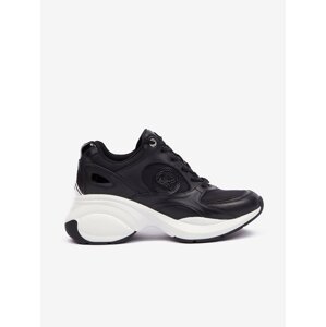 Black women's sneakers with leather details Michael Kors Zuma Active Trainer