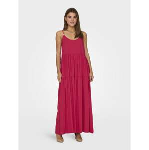 Dark pink women's maxi dress ONLY Sandie