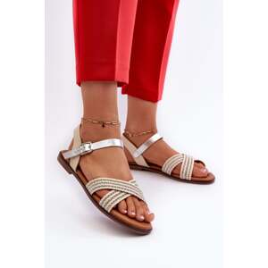 Women's flat sandals S.Barski beige