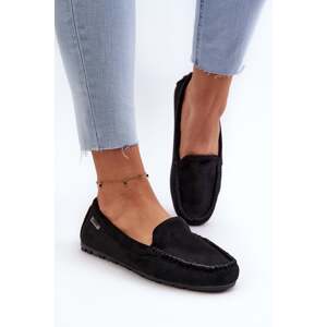 Women's loafers made of Eco Suede Black Amrutia
