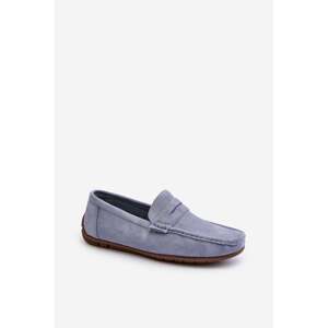 Men's Blue Loafers Wesley Suede