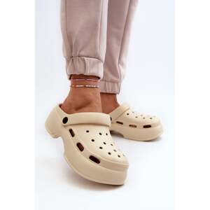 Women's foam slippers with solid soles Beige Danollia