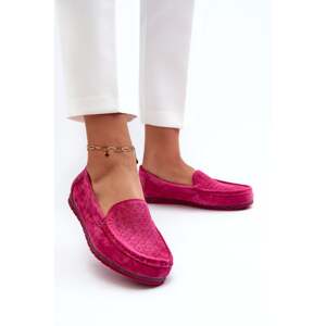 Women's suede loafers Fuchsia S.Barski