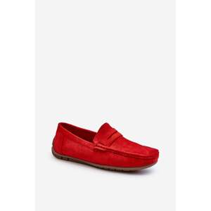 Men's Red Suede Loafers Wesley