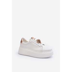 Women's leather sneakers CheBello White