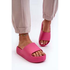 Women's slippers with thick soles Fuchsia Oreithano
