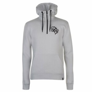Fabric Embroidered Quarter Zipped Hoodie